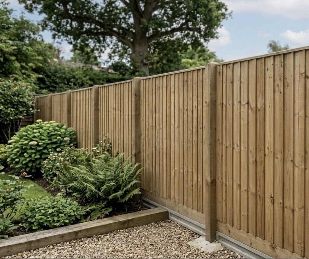 Image of closeboard fencing
