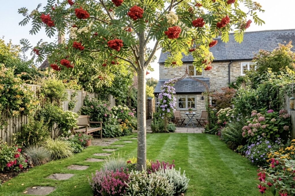 rowan tree in back garden