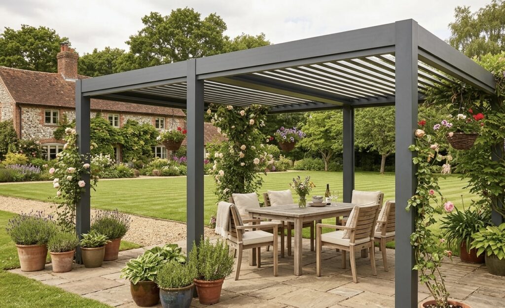 Aluminum pergola